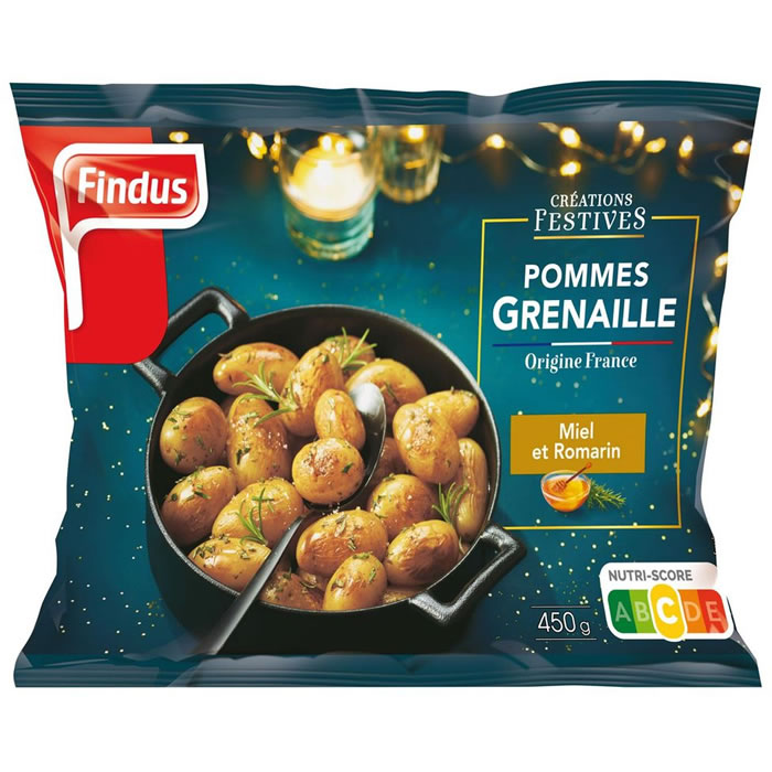 FINDUS Créations Festives Pommes grenaille au miel et romarin