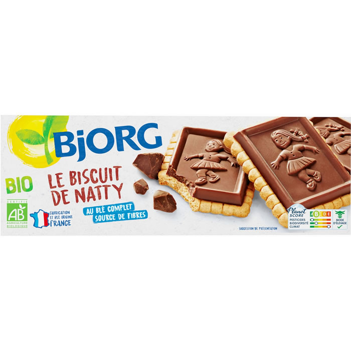 BJORG Biscuits avec tablette de chocolat noir bio