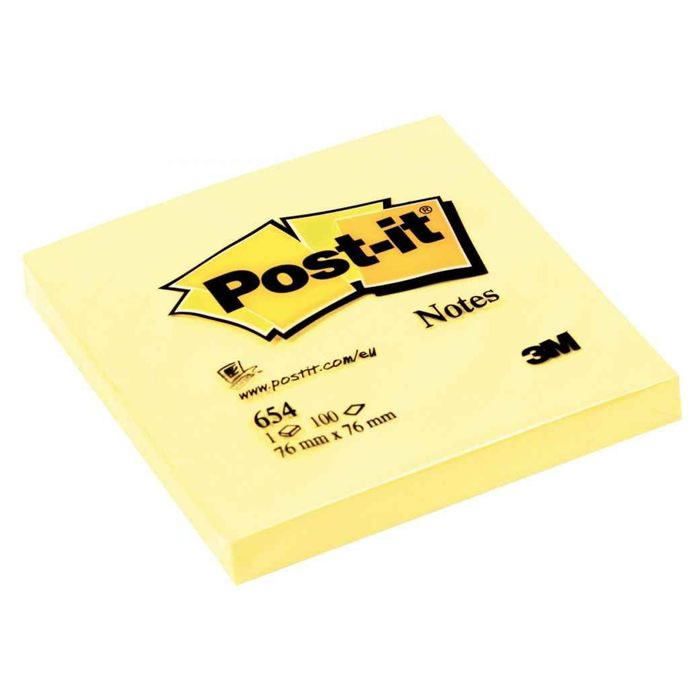 POST-IT Bloc de notes repositionnables 76 x 76 mm
