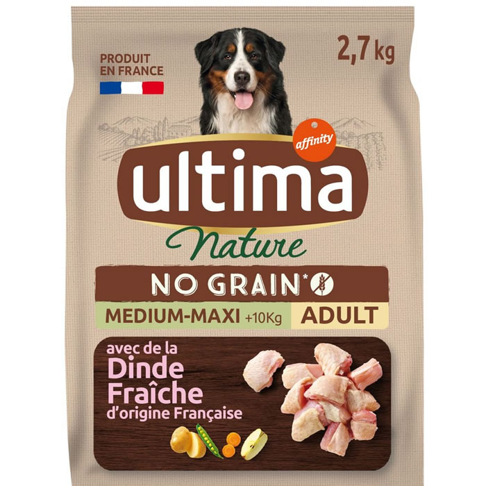 ULTIMA Nature Croquettes à la dinde pour chien adulte