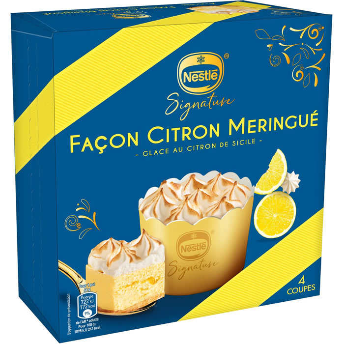 NESTLÉ SIGNATURE Signature Mini crème glacé au citron meringué