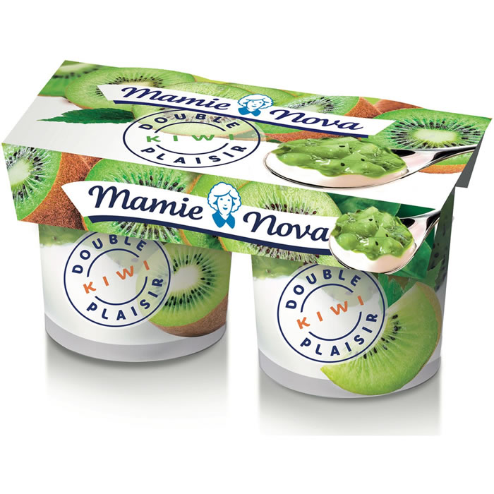 MAMIE NOVA Double plaisir Spécialité laitière sous lit de kiwi