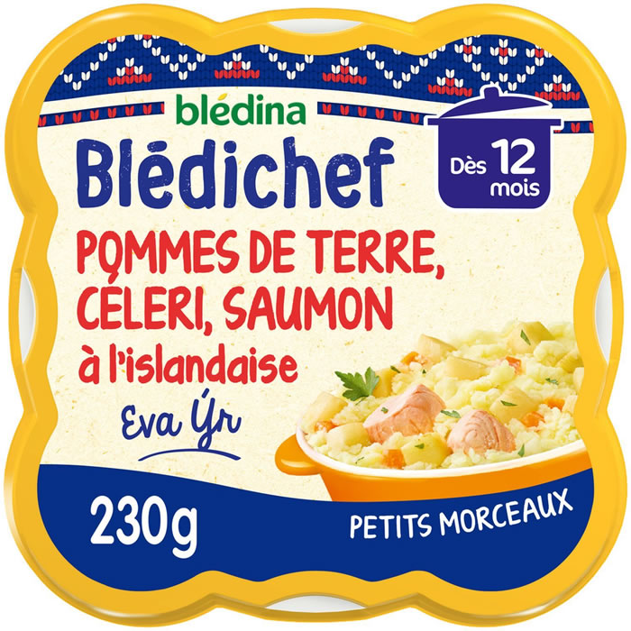 BLEDINA Blédichef Patates, céleri et saumon à l'islandaise dès 12 mois