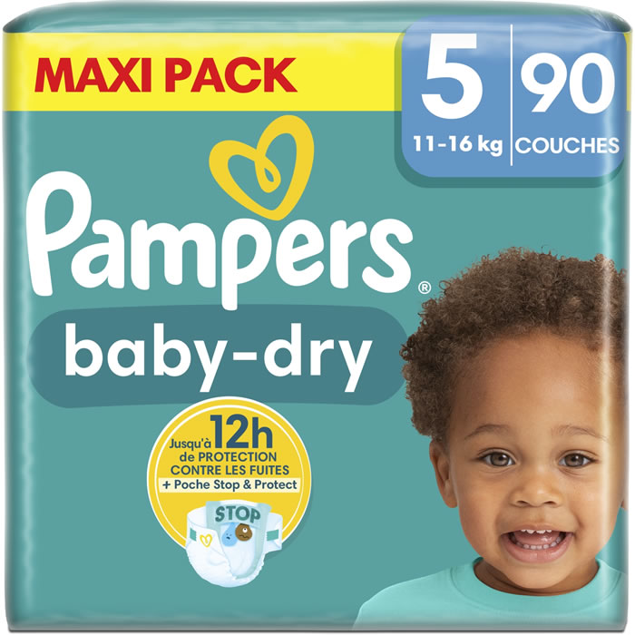PAMPERS Baby-Dry Couches taille 5 (11-16 kg)