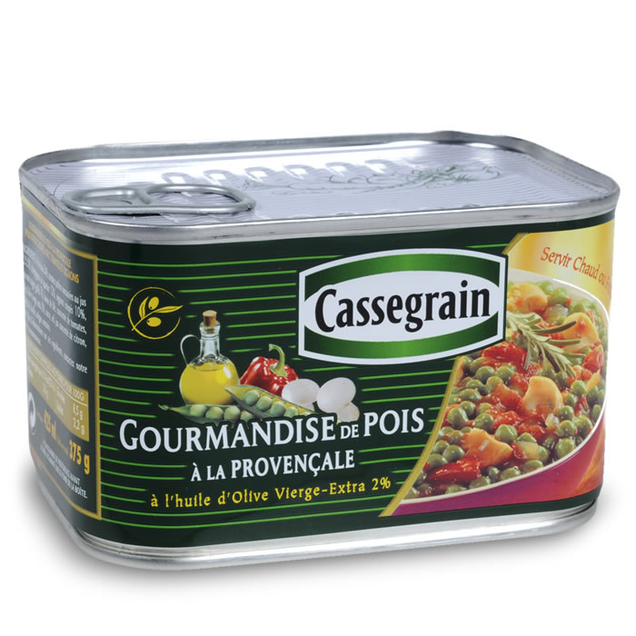 CASSEGRAIN Gourmandises de pois à la provençale