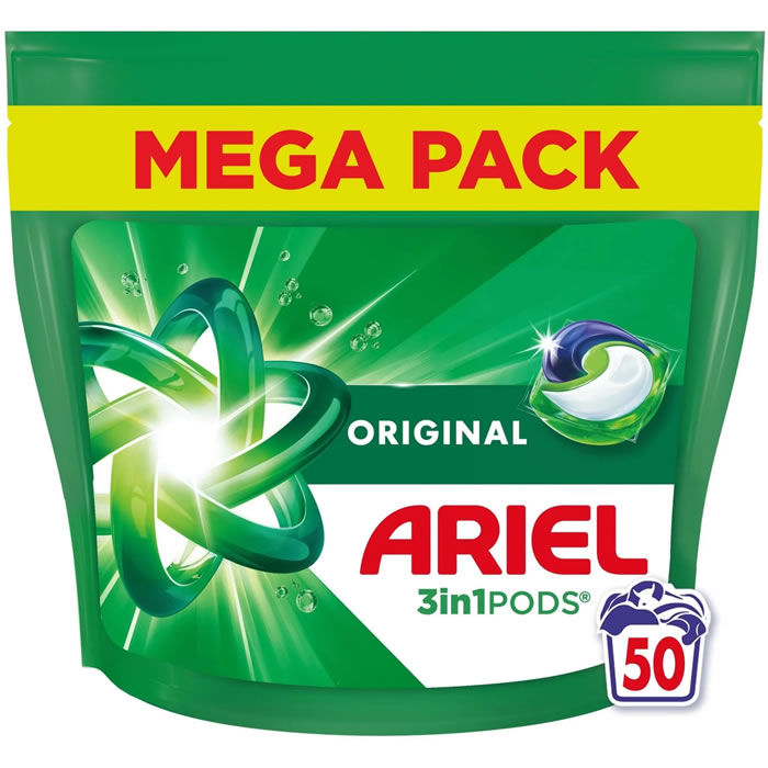 ARIEL 3 en 1 Pods Lessive capsules originales