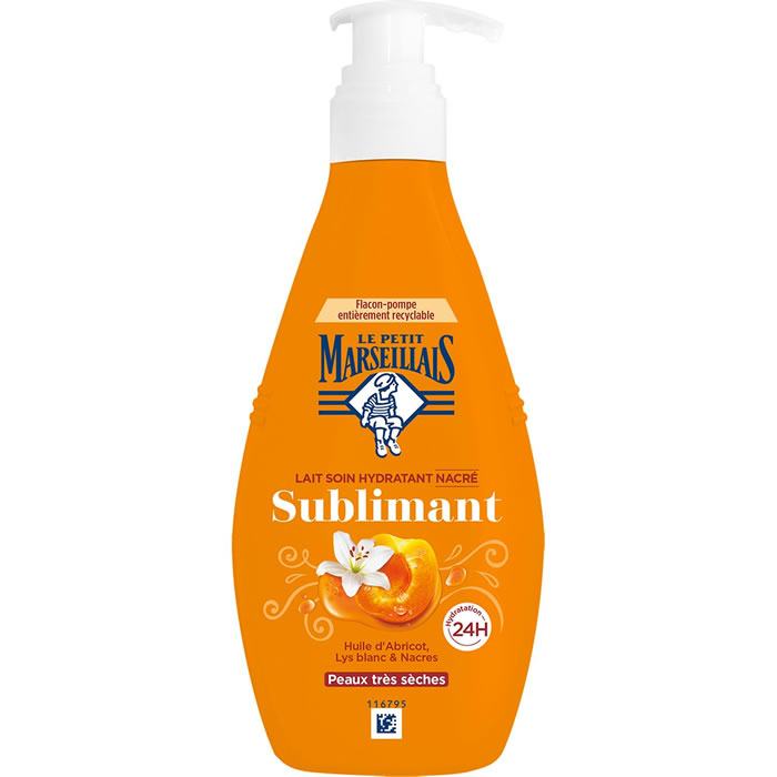 LE PETIT MARSEILLAIS Lait soin hydratant nacré à l'huile d'abricot et lys blanc