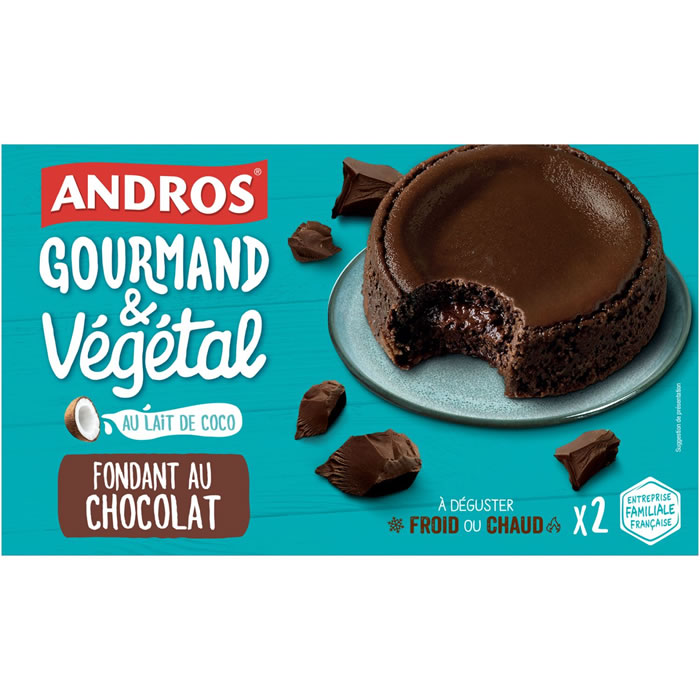 ANDROS Gourmand & Végétal Fondant au chocolat et au lait de coco