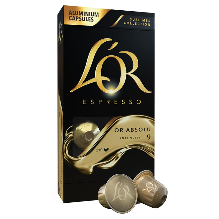 L'OR Espresso Capsules de café or absolu N°9