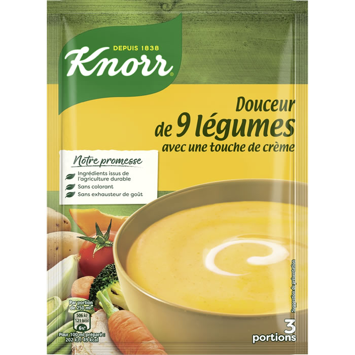 KNORR Soupe douceur de 9 légumes à la crème fraîche