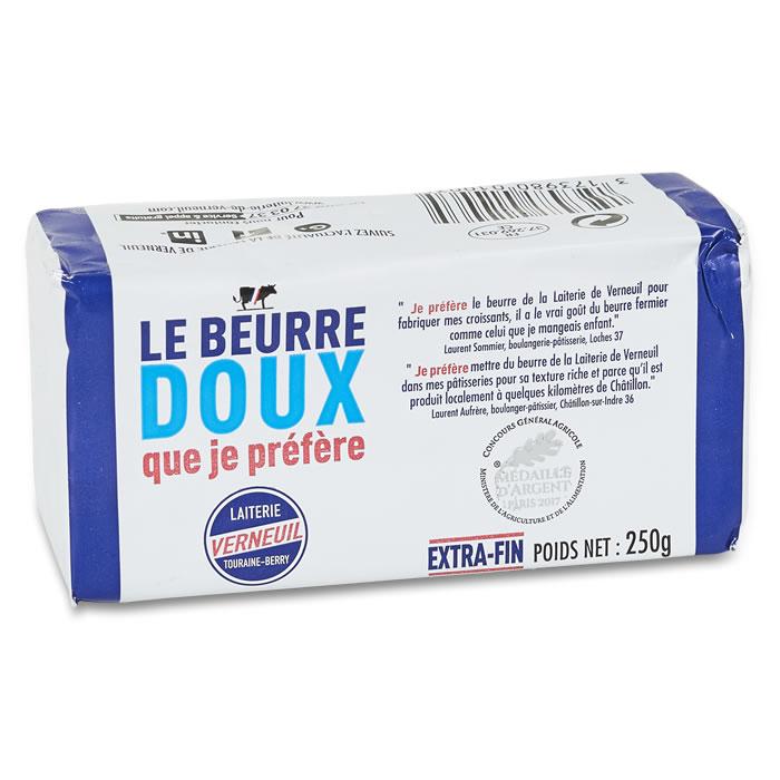 VERNEUIL Beurre doux 7,6% M.G