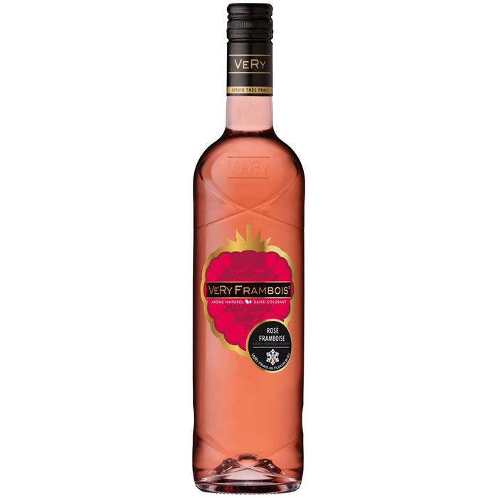 VERY Boisson aromatisée au vin rosé saveur framboise