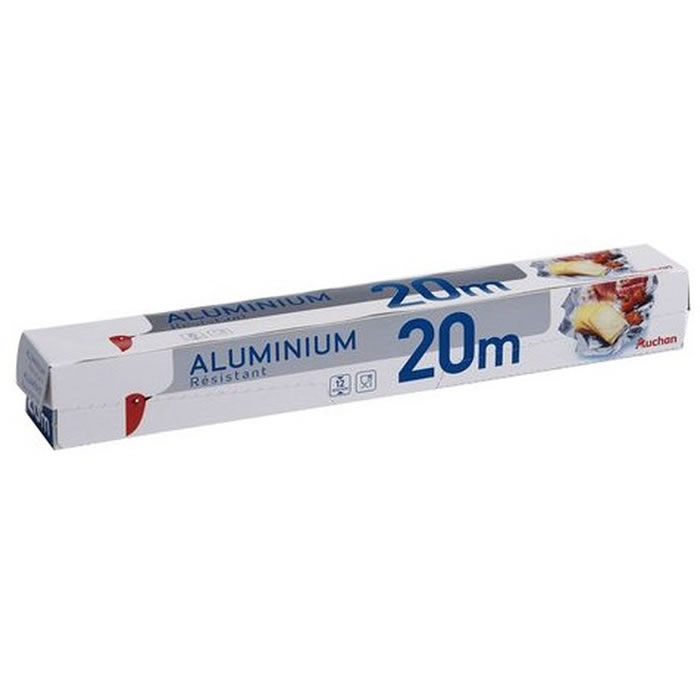 AUCHAN Papier aluminium 20 m