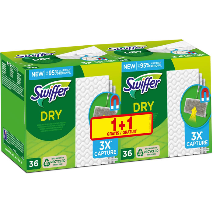 SWIFFER : Dry - Lingettes pour balai anti-poussière - chronodrive