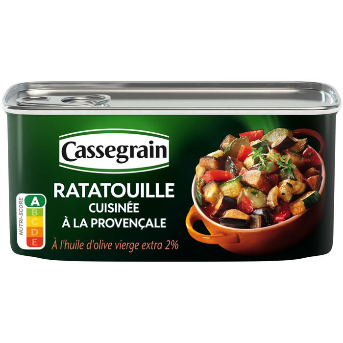 CASSEGRAIN Ratatouille cuisinée à la Provençale et huile d'olive