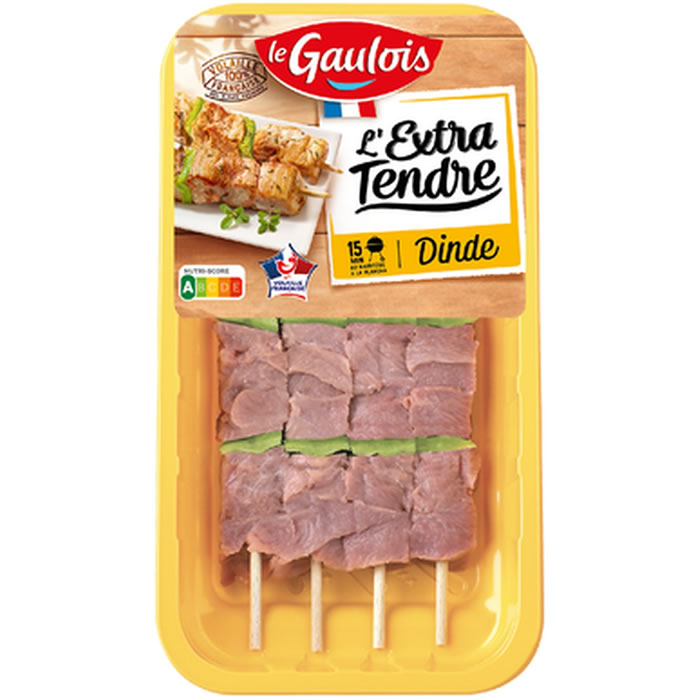LE GAULOIS Brochettes de dinde extra-tendre