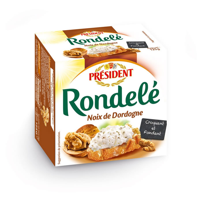 PRESIDENT Rondelé Fromage aux noix de Dordogne