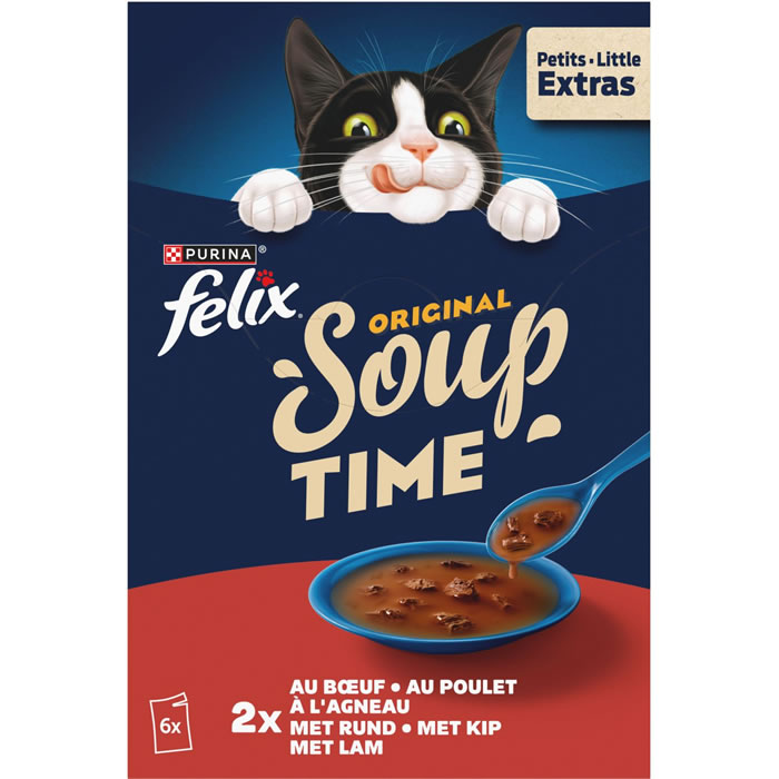 PURINA Soupe de bœuf, poulet et agneau pour chat adulte