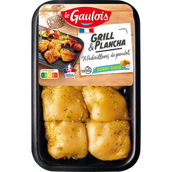 LE GAULOIS Médaillons de poulet saveur curry coco