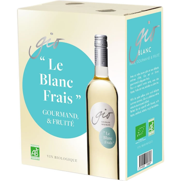 VIN DE FRANCE Gio Vin blanc bio