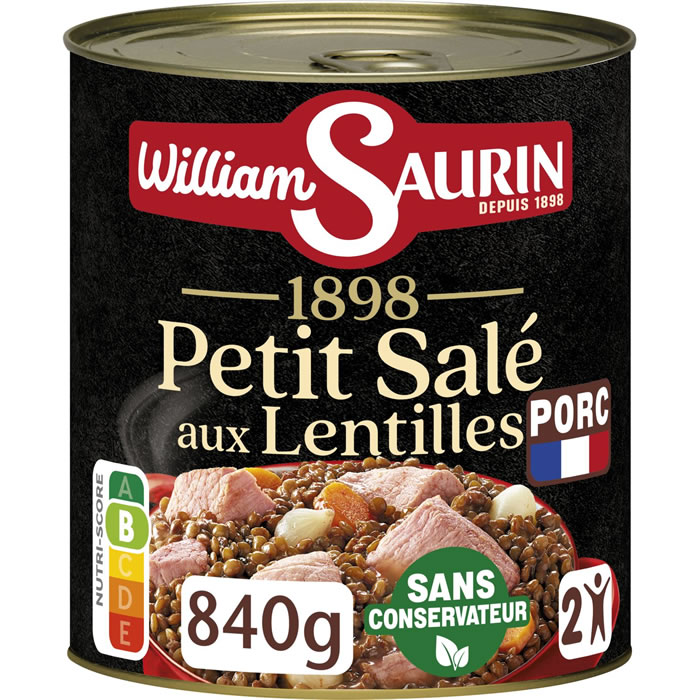 WILLIAM SAURIN Petit salé aux lentilles