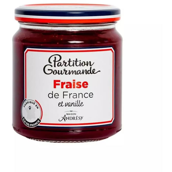 PARTITION GOURMANDE Confiture de fraise et vanille