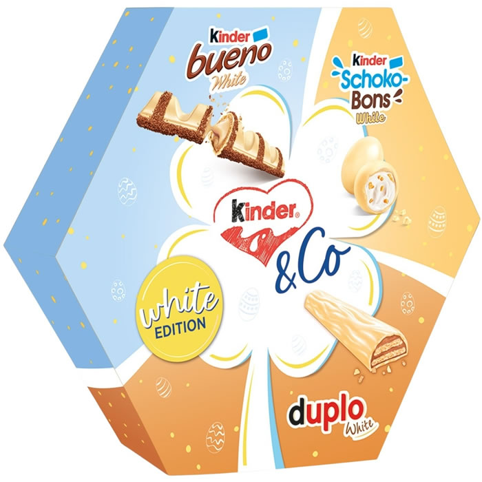 KINDER & co White Edition Assortiment de chocolat blanc