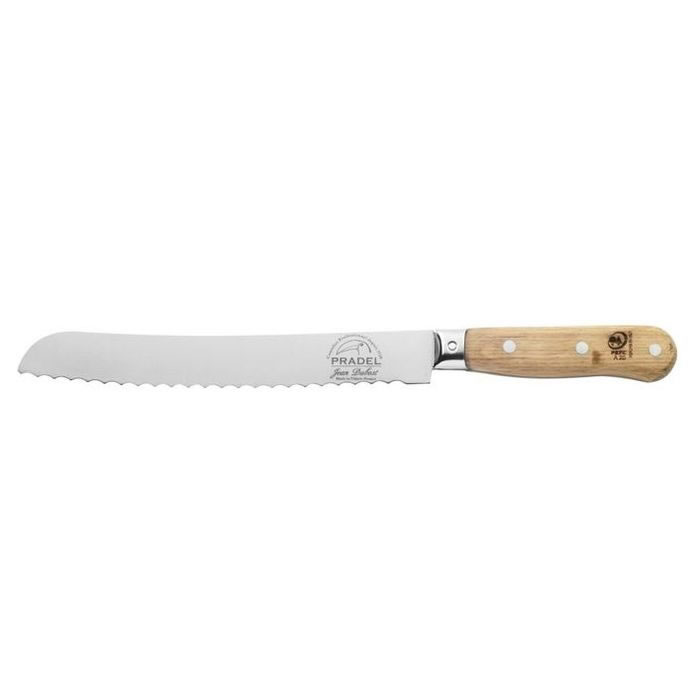DUBOST Couteau à pain 1920 manche en chêne 20cm