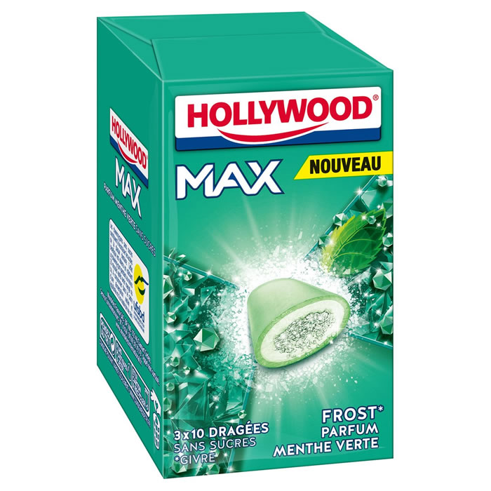 HOLLYWOOD Max Chewing-gum à la menthe verte