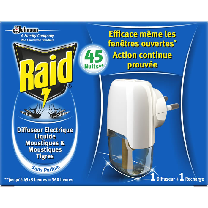 RAID Diffuseur électrique anti-moustiques