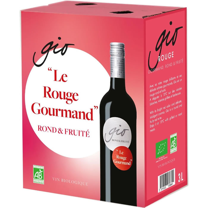 VIN DE FRANCE Gio Vin rouge bio