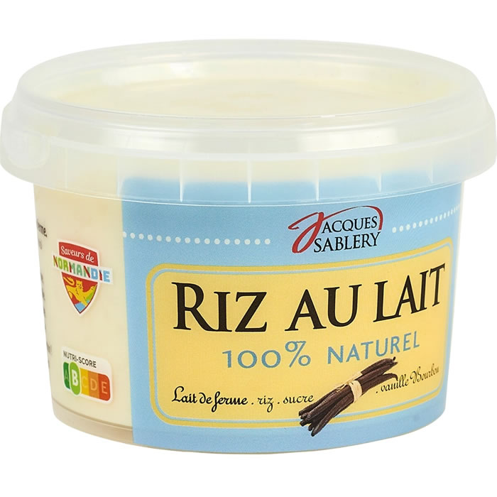 JACQUES SABLERY Riz au lait 100% naturel