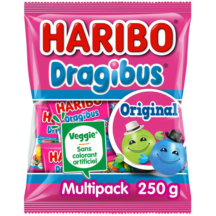 HARIBO Dragibus Original Bonbons dragéifiés aux fruits individuels