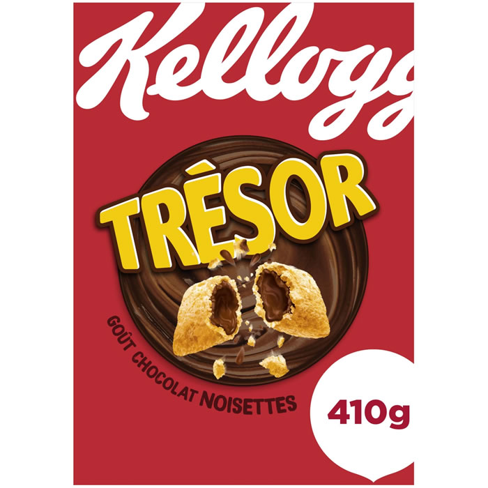 KELLOGG'S Trésor Céréales fourrées au chocolat noisette