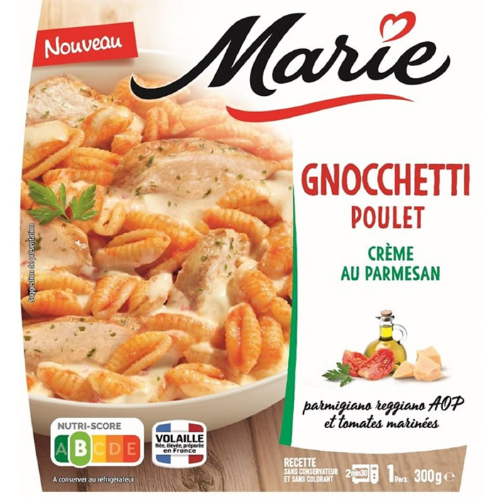 MARIE Gnocchetti et poulet crème au parmesan micro-ondes