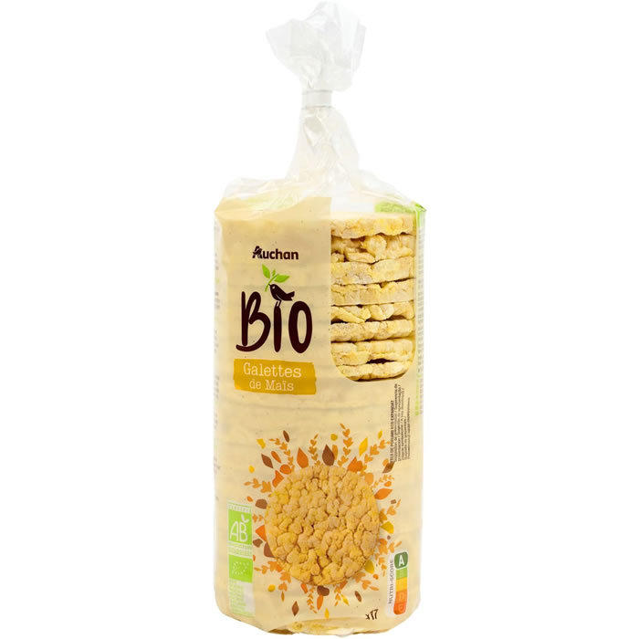 AUCHAN Galettes de maïs bio