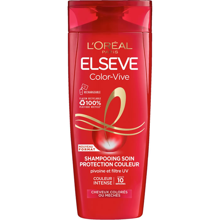 ELSEVE Color-Vive Shampoing soin fixateur de couleur