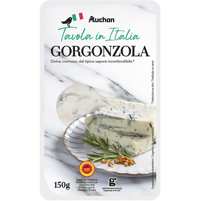 AUCHAN Tavola in Italia Gorgonzola AOP