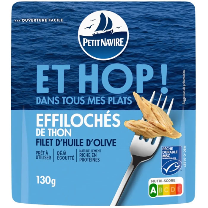 PETIT NAVIRE Et hop ! Effilochés de thon à l'huile d'olive