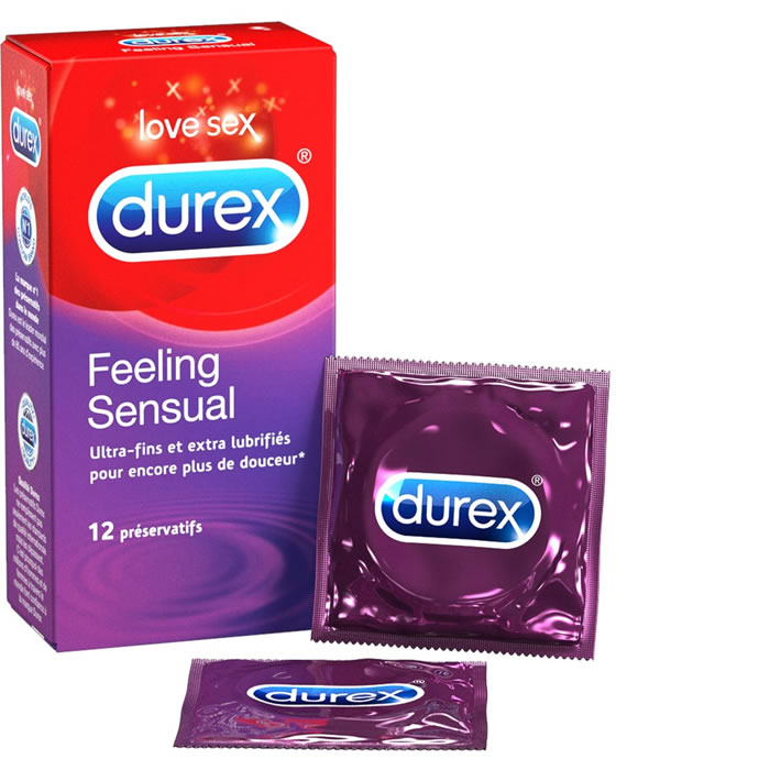 DUREX Feeling Sensual Préservatifs Ultra-fins et lubrifiés