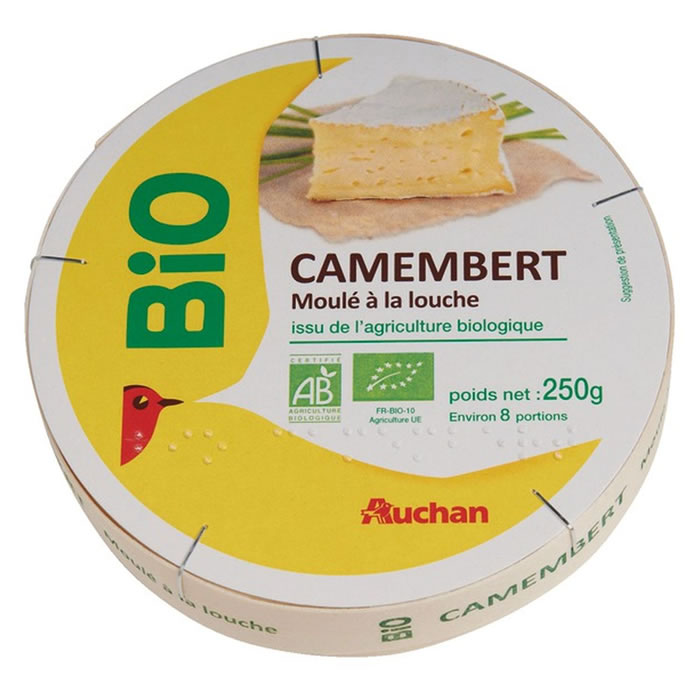 AUCHAN Camembert moulé à la louche bio
