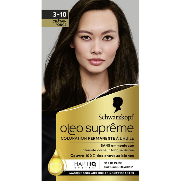 SCHWARZKOPF Oleo Suprême Coloration permanente à l'huile 310 châtain foncé