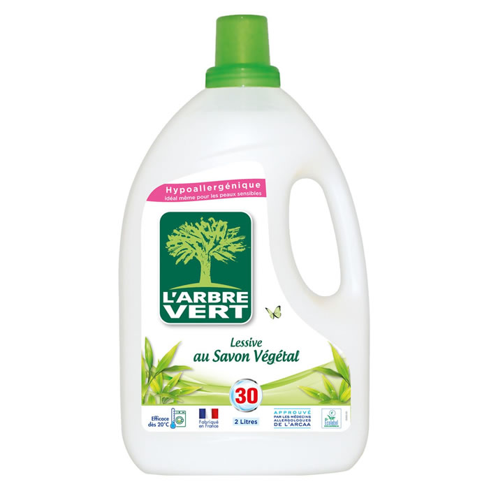 L'ARBRE VERT Lessive liquide écologique au savon végétal