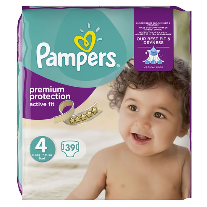 PAMPERS Active Fit Couches taille 4 (8-16 kg)