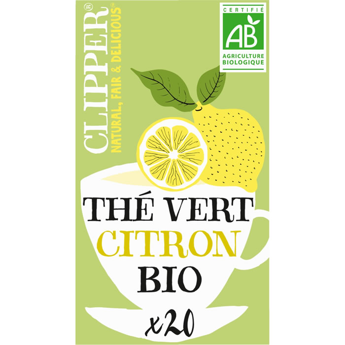 CLIPPER® Thé vert bio au Citron
