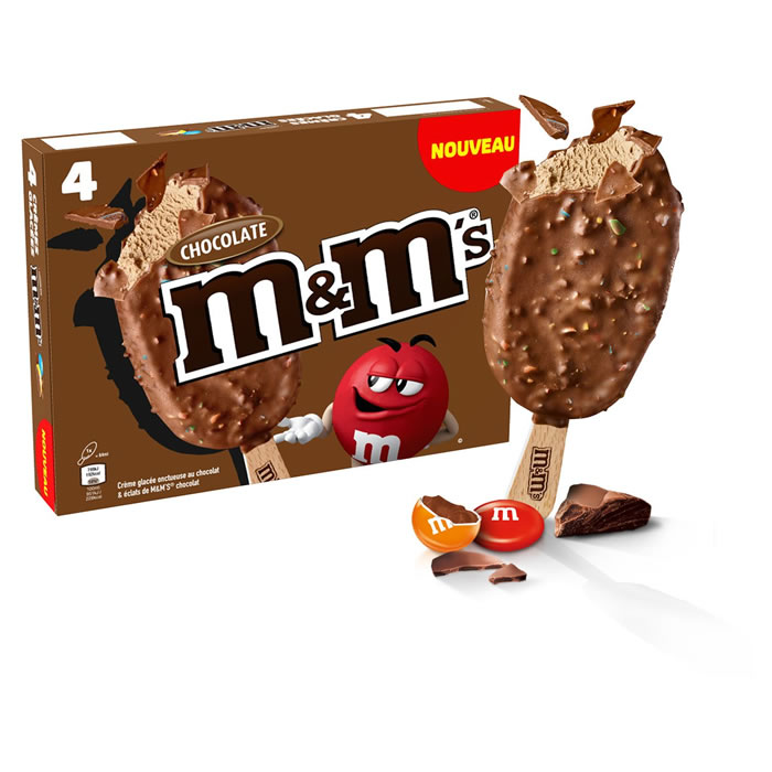 M&M'S Chocolate Bâtonnets glacés au chocolat et éclat de M&M's chocolat