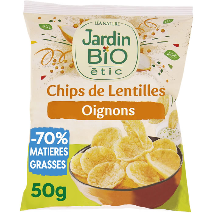 JARDIN BIO Étic Chips de lentilles saveur oignon bio