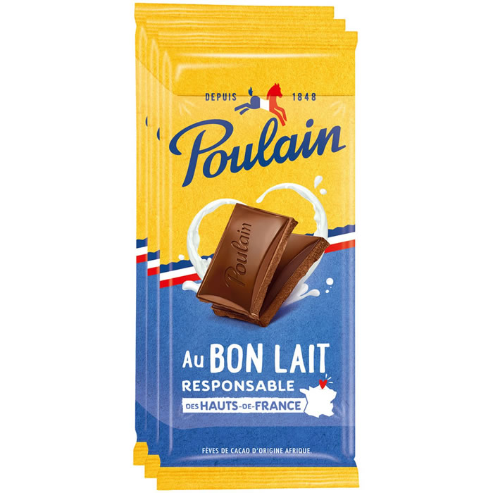 Poulain - Tablette chocolat ligne gourmande lait - Supermarchés Match