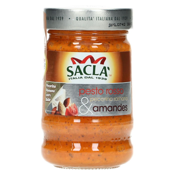 SACLA Sauce pesto rosso pecorino romano et amandes