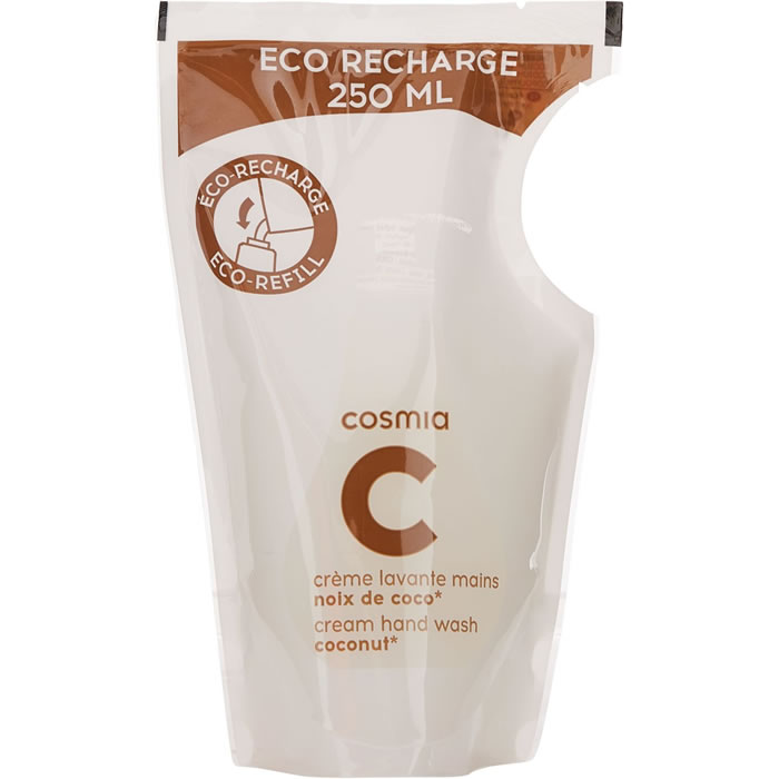 COSMIA Recharge savon mains liquide à la noix de coco